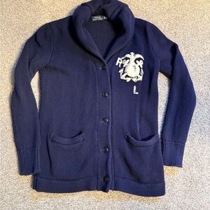 Polo by Ralph Lauren Deep Blue Cowl Neck Sweater